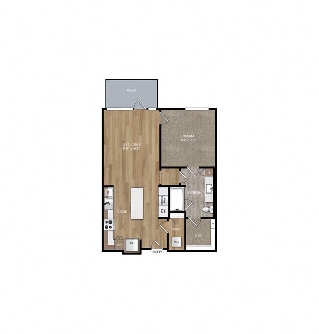 1-U West 1-3016 floor plan